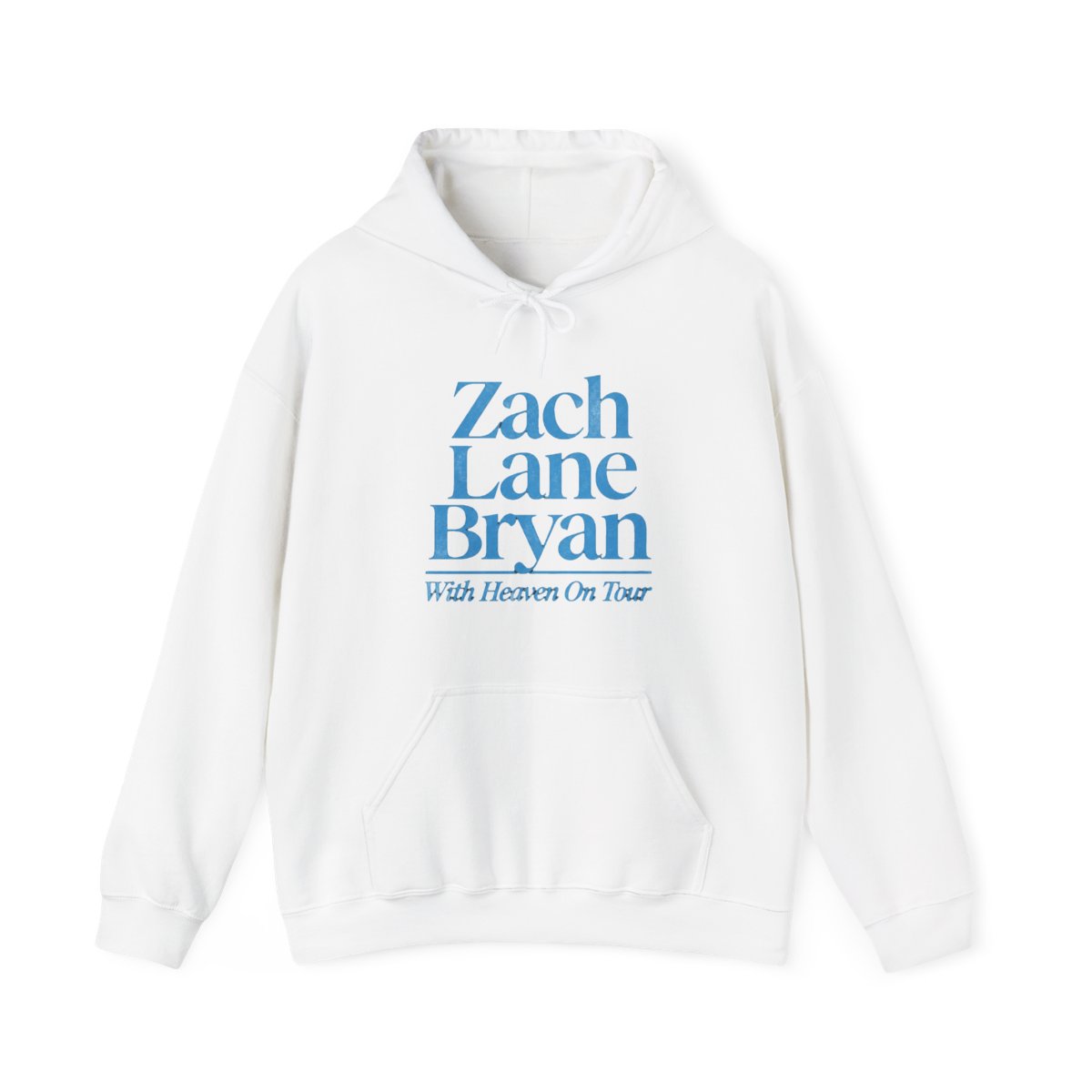 With Heaven on Top Tour Exposure Hoodie Blue | Zach Bryan