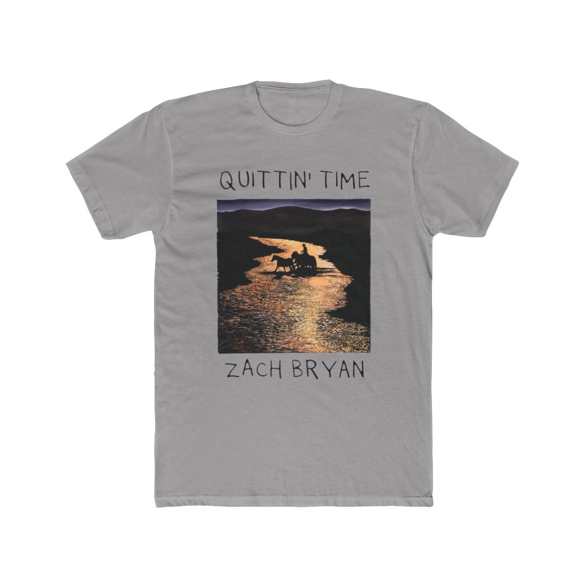 One of These Days x Zach Bryan River Tee - alternate angle 2, merchandise