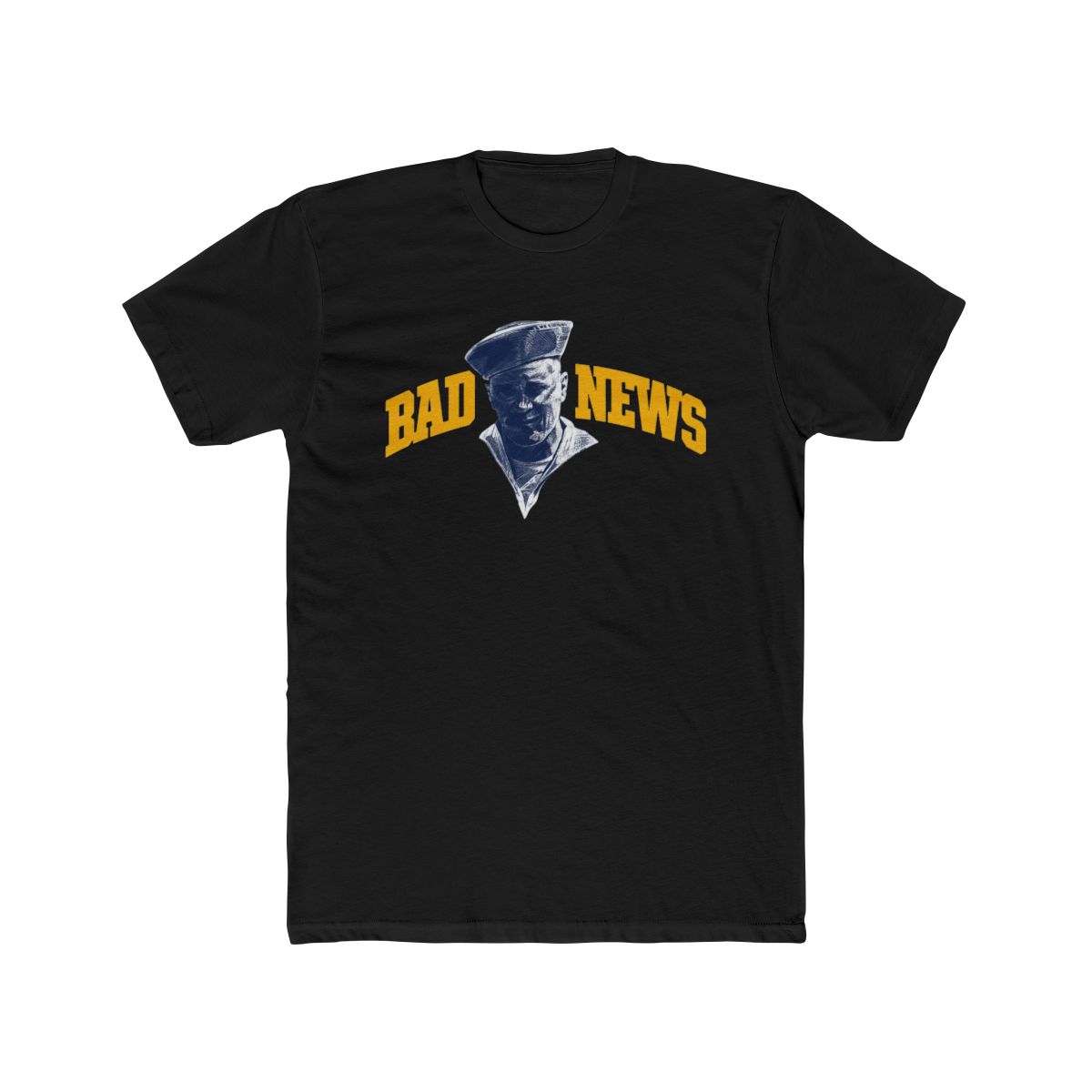 Bad News Navy Tee | Zach Bryan - alternate angle 5, merchandise