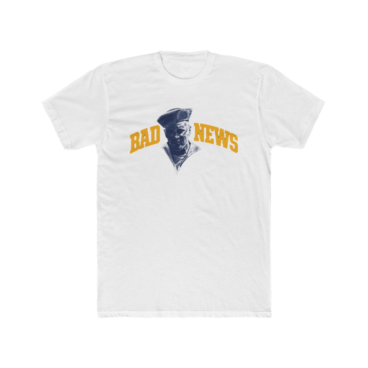 Bad News Navy Tee | Zach Bryan - alternate angle 2, merchandise
