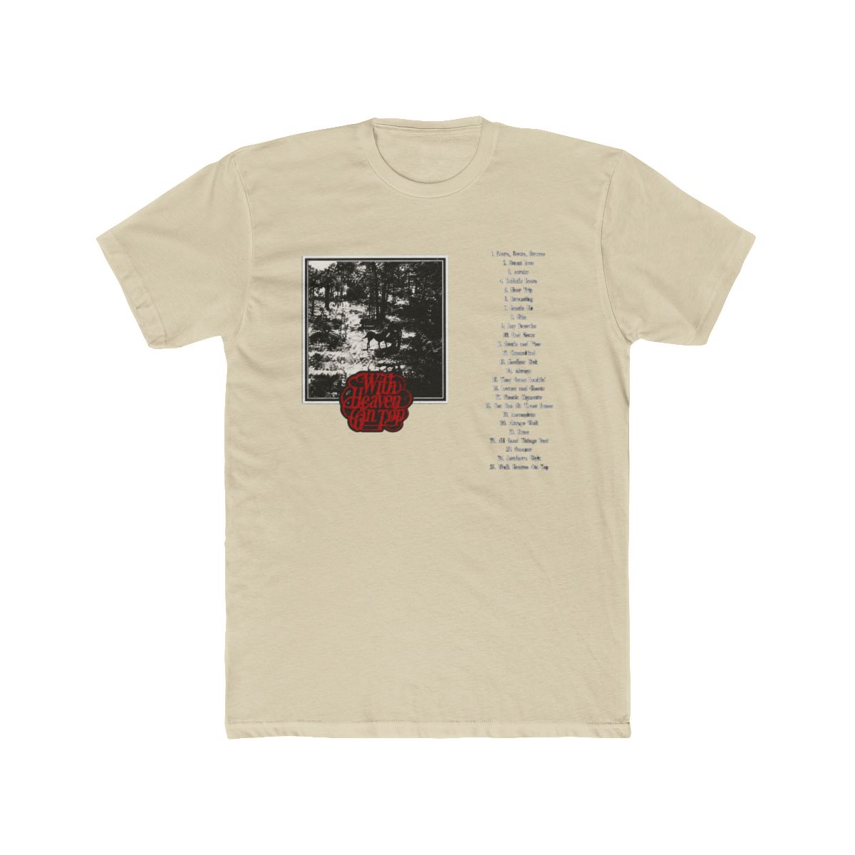 Zach Bryan Tour Merch 2026 With Heaven On Top Album Two Sides Tee - alternate angle 4, merchandise