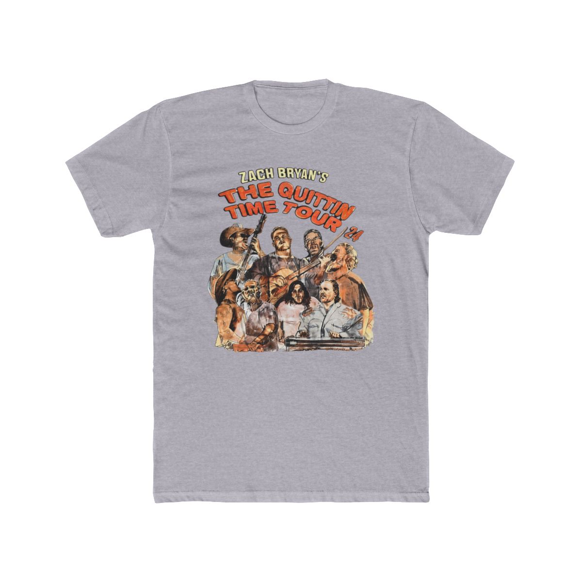2024 Zach Bryan The Quittin Time Tour T Shirt Size Medium Black Concert