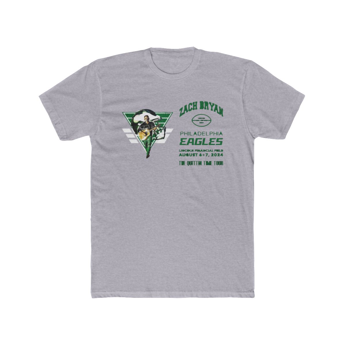 Zach Bryan Philadelphia Eagles The Quittin Time Tour T Shirt