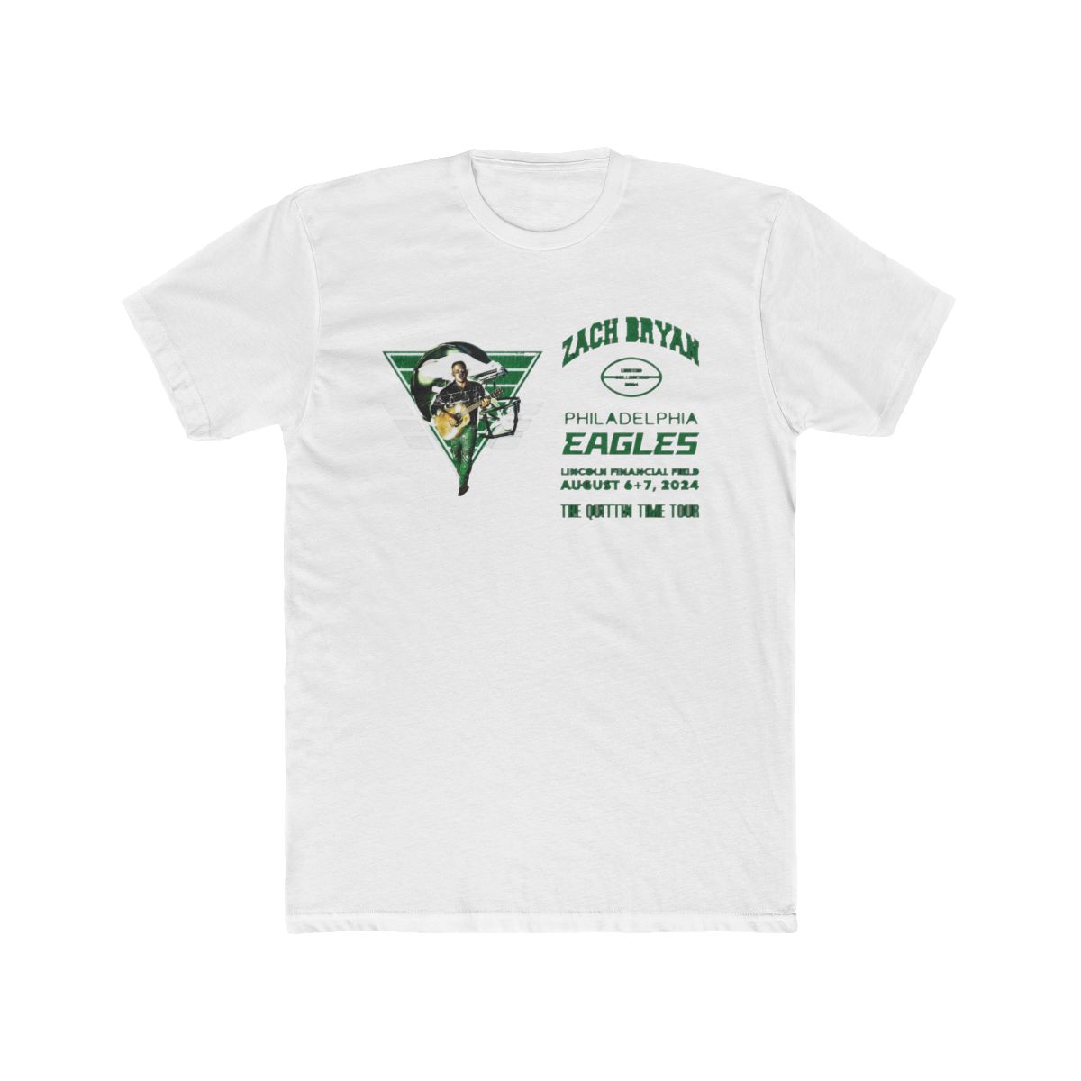 Zach Bryan Philadelphia Eagles The Quittin Time Tour T Shirt - Official T-Shirts merchandise