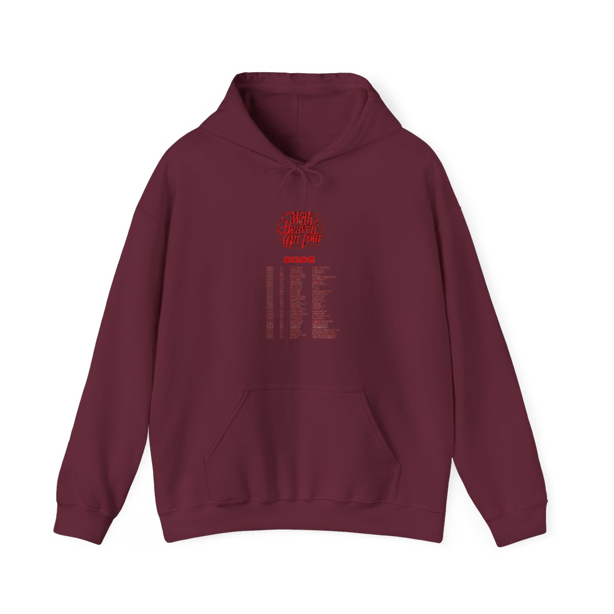 Zach Bryan With Heaven On Top Tour 2026 Merch Camo Hoodie - Blaxteeco - alternate angle 3, merchandise
