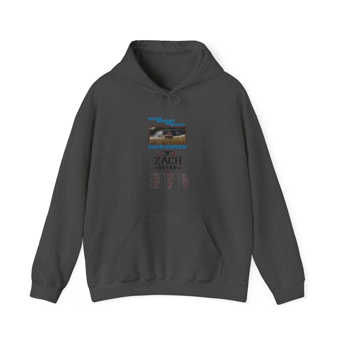 Zach Bryan With Heaven On tour 2026 dates schedule logo shirt, hoodie, sweater, long sleeve and Hoodie