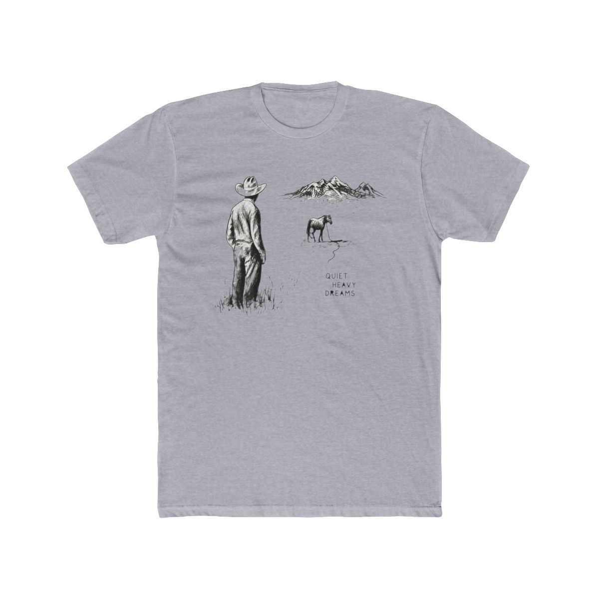Zach Bryan Quiet Heavy Dreams Tee, Small Off-White