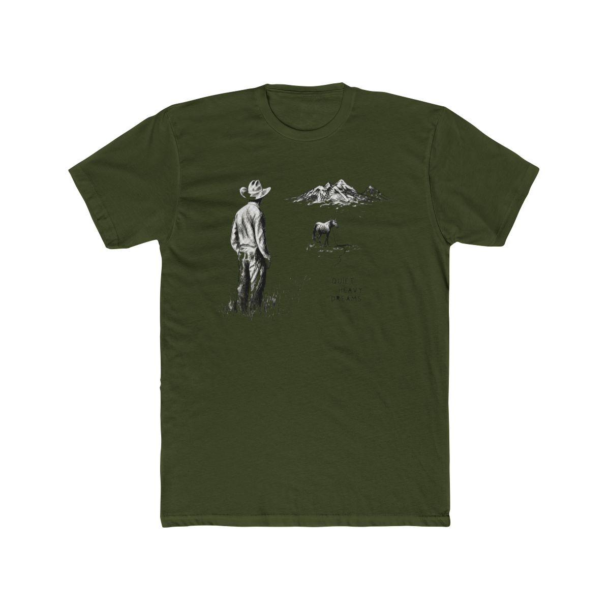 Zach Bryan Quiet Heavy Dreams Tee, Small Off-White - alternate angle 5, merchandise