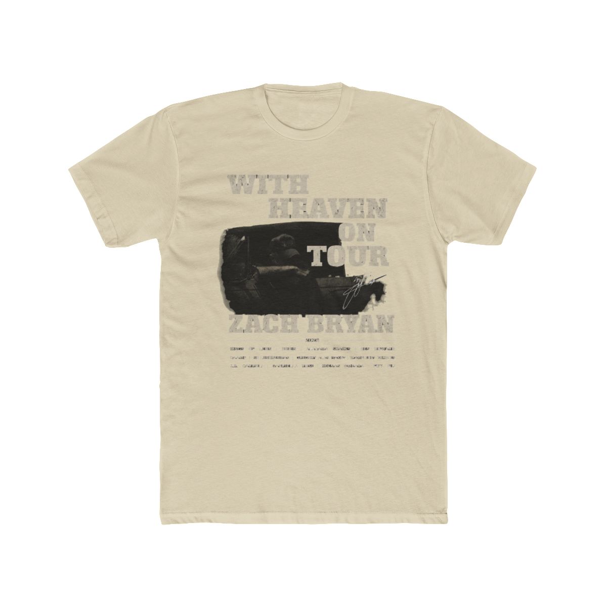 Zach Bryan 2026 Tour T Shirt, With Heaven On Top Concert NH27464 - alternate angle 4, merchandise