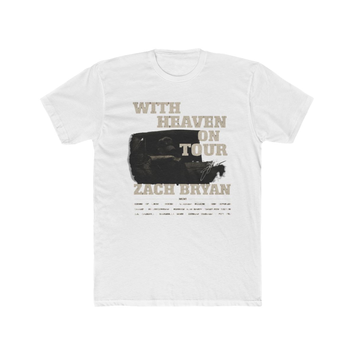 Zach Bryan 2026 Tour T Shirt, With Heaven On Top Concert NH27464 - Official T-Shirts merchandise