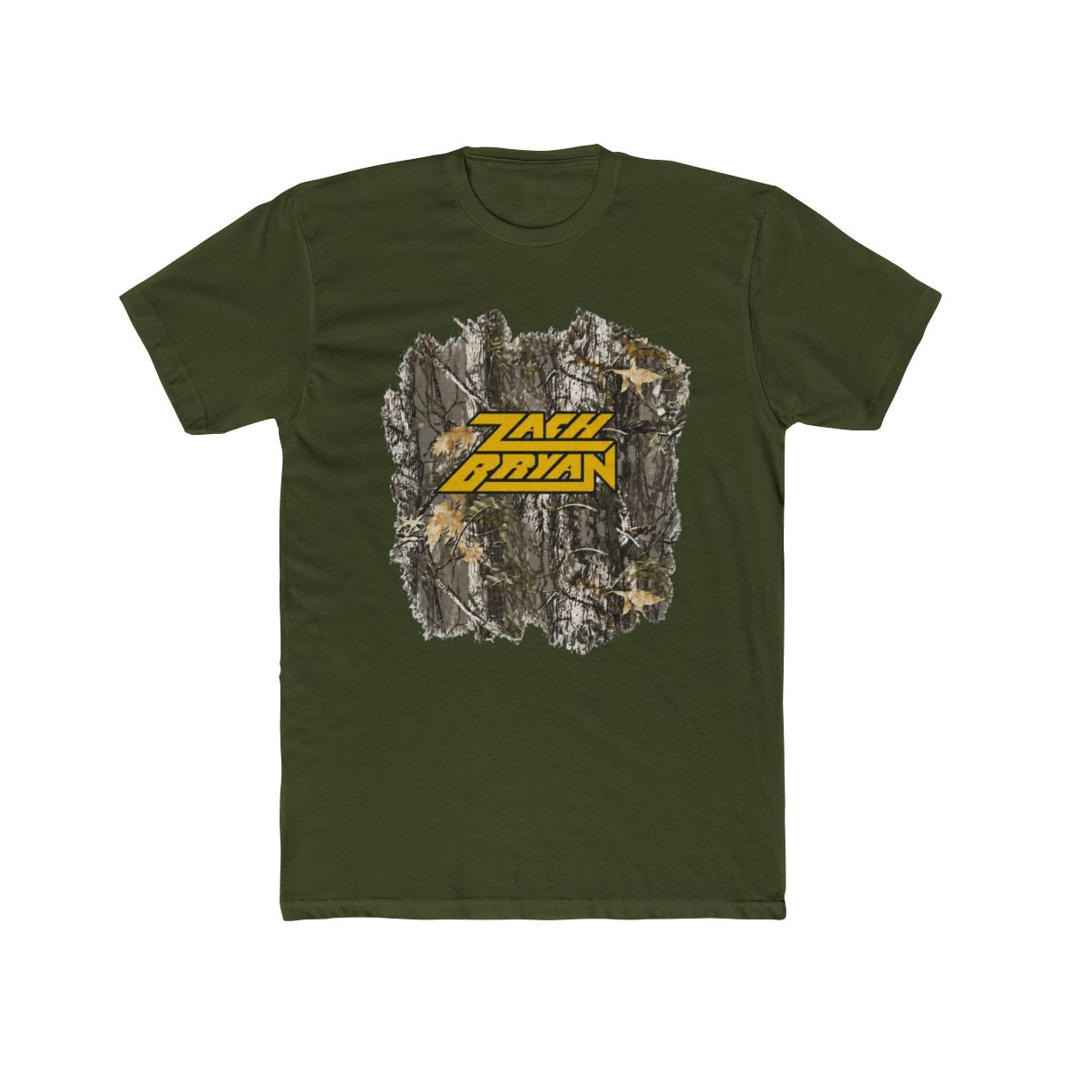 Zach Bryan Camo Tee | Zach Bryan Tour Merch Logo Camo Tee - alternate angle 5, merchandise