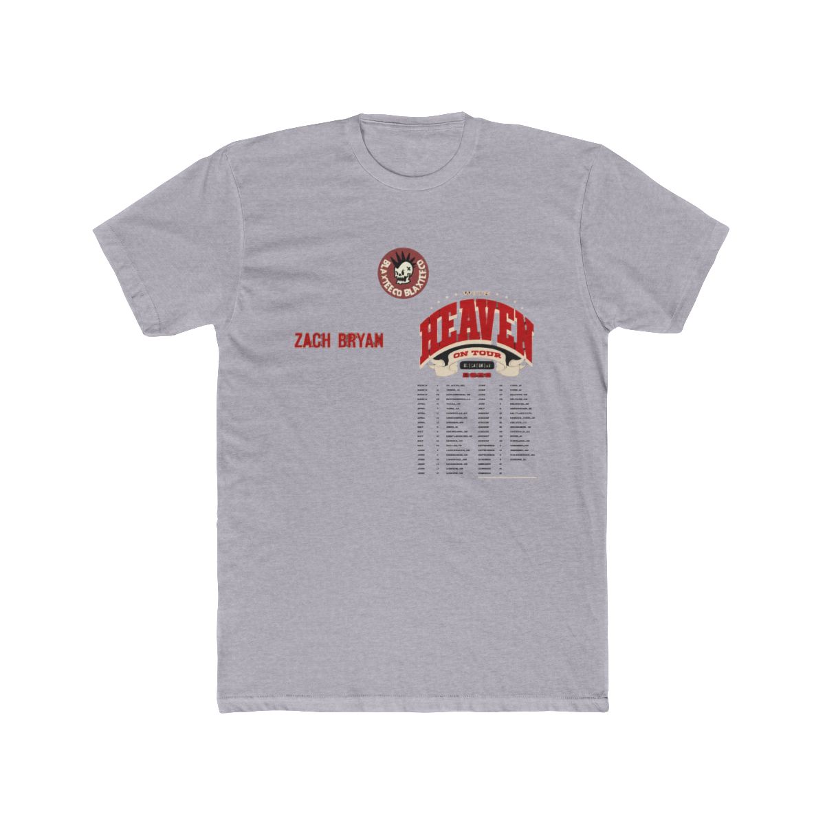 Zach Bryan With Heaven On Top Tour 2026 Merch Two Sided Black T Shirt - Blaxteeco
