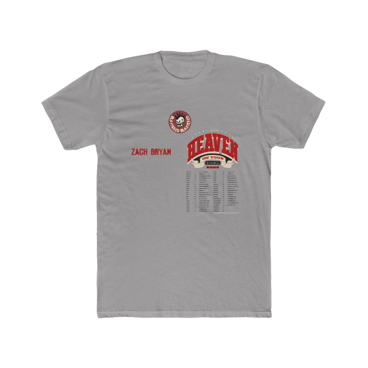 Zach Bryan With Heaven On Top Tour 2026 Merch Two Sided Black T Shirt - Blaxteeco - alternate angle 2, merchandise