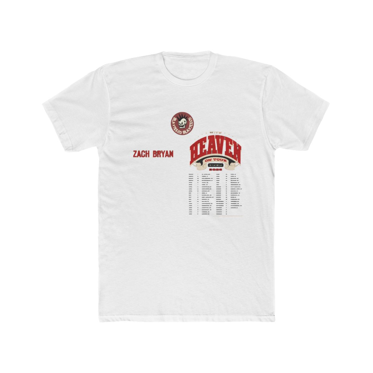 Zach Bryan With Heaven On Top Tour 2026 Merch Two Sided Black T Shirt - Blaxteeco - Official T-Shirts merchandise