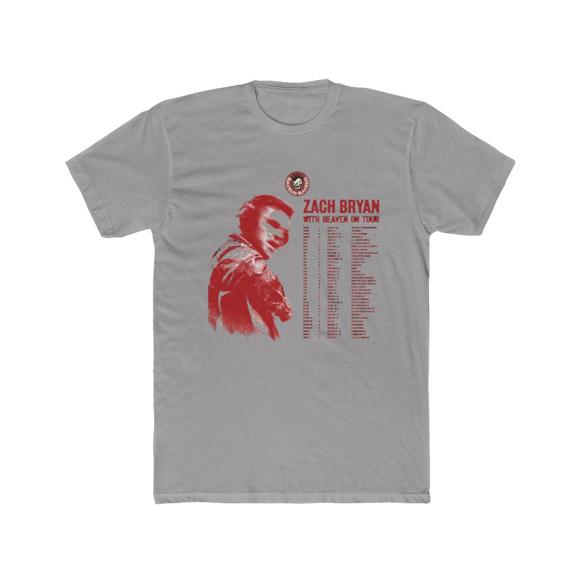 Zach Bryan With Heaven On Top Tour 2026 Merch With Dates Back White T Shirt - Blaxteeco - Official T-Shirts merchandise