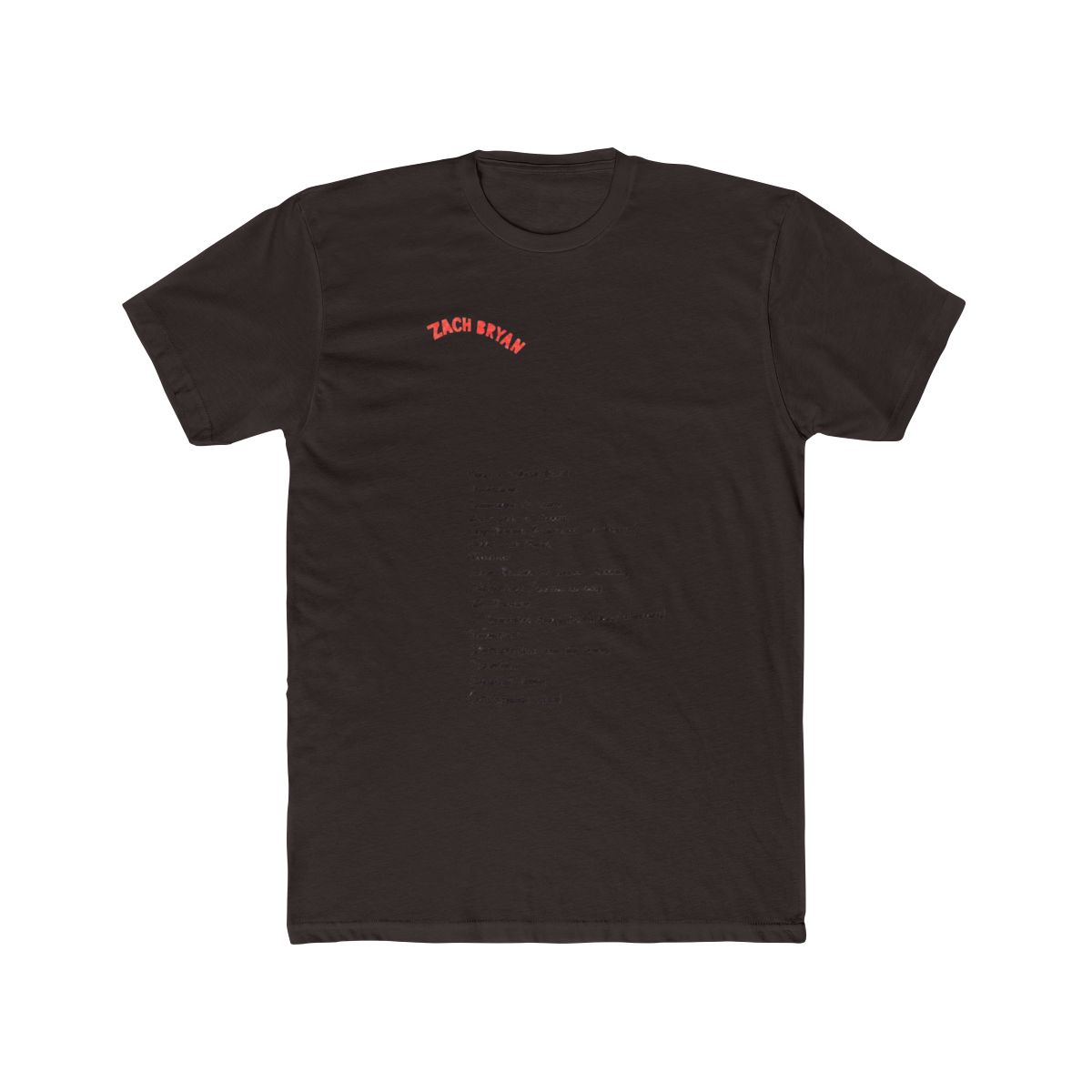 Zach Bryan Smoke Pocket Tee, X-Large - alternate angle 3, merchandise