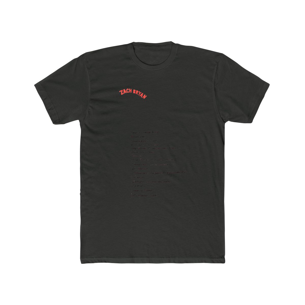 Zach Bryan Smoke Pocket Tee, X-Large - alternate angle 5, merchandise