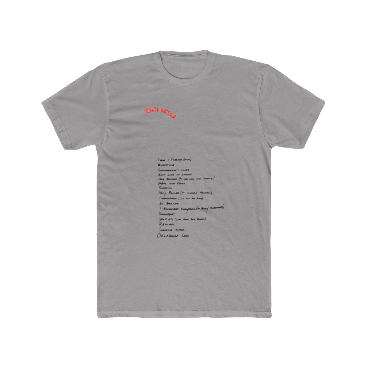 Zach Bryan Smoke Pocket Tee, X-Large - alternate angle 2, merchandise