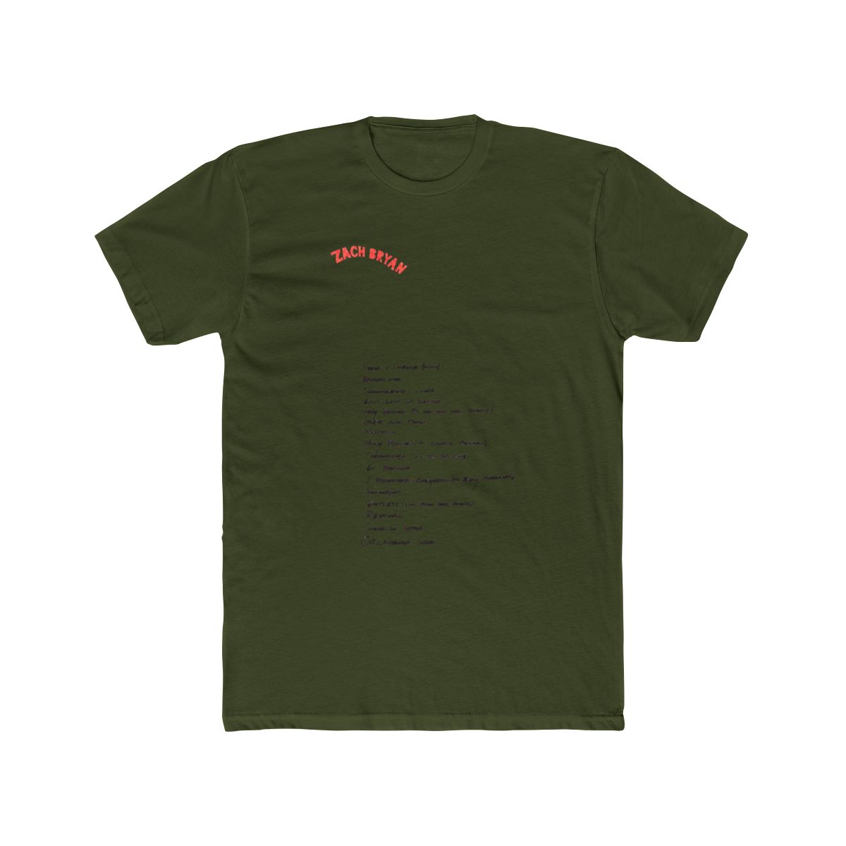 Zach Bryan Smoke Pocket Tee, X-Large - alternate angle 4, merchandise