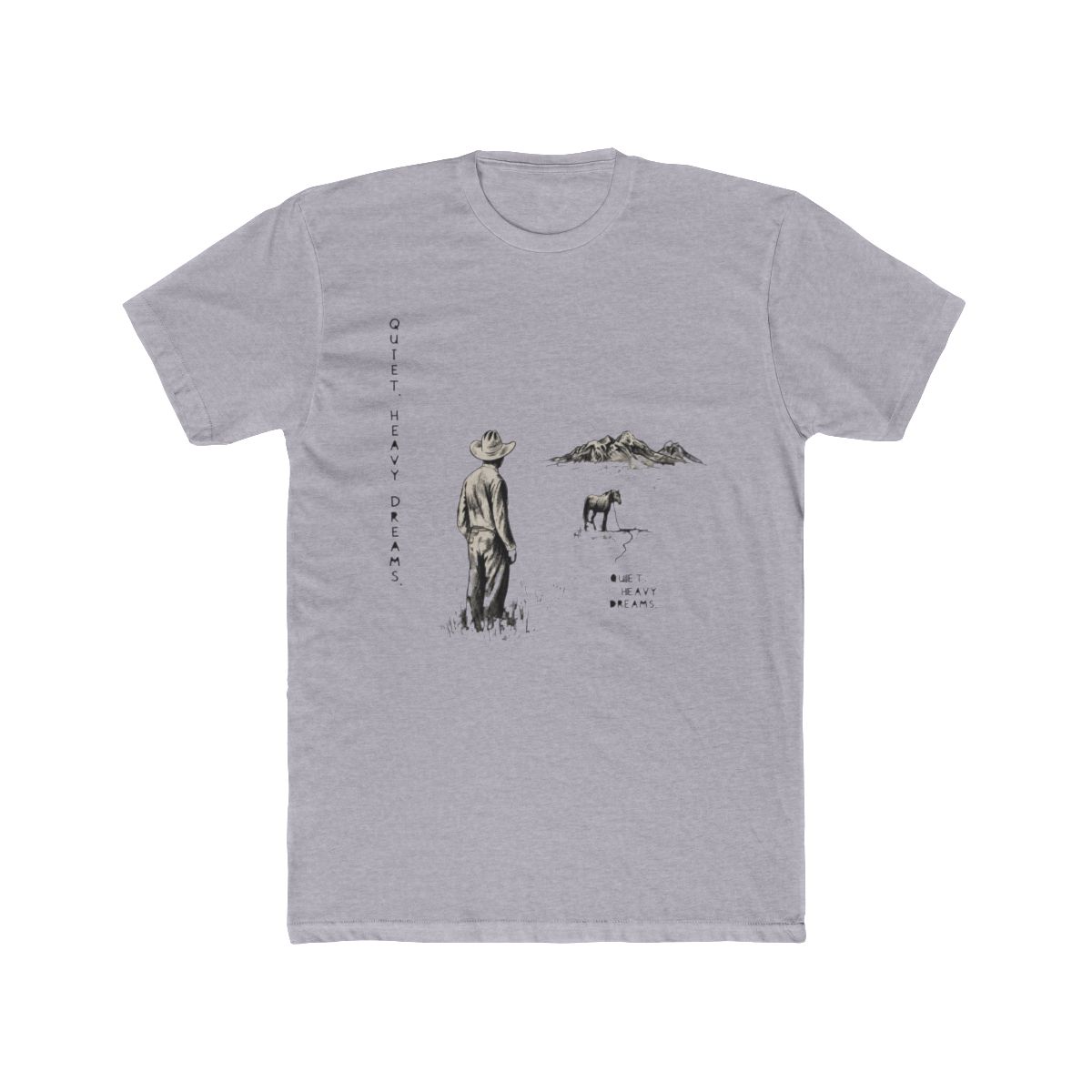 Zach Bryan 's Standard Official Merch Quiet Heavy Dreams Tee, Off White