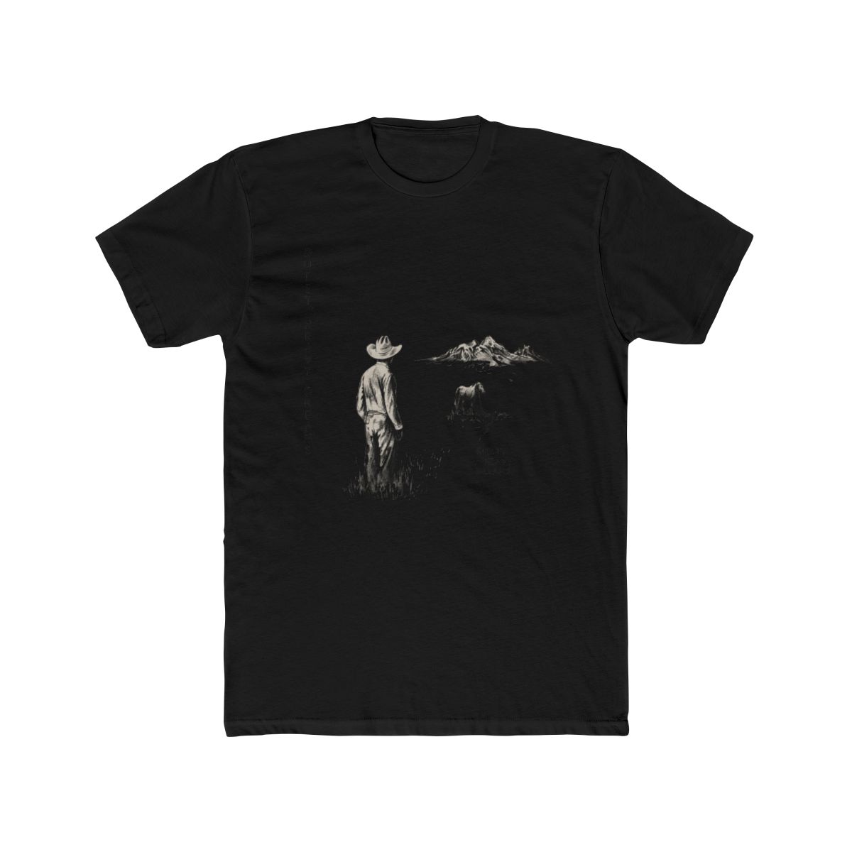 Zach Bryan 's Standard Official Merch Quiet Heavy Dreams Tee, Off White - alternate angle 3, merchandise