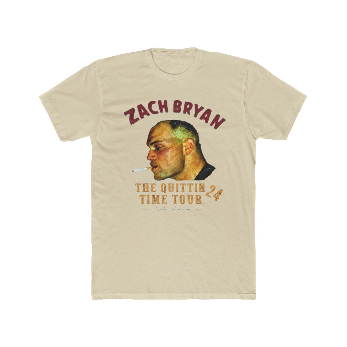 Zach Bryan Merch 2 Sides Shirt, Zach Bryan The Quittin Time Tour T Shirt - alternate angle 5, merchandise