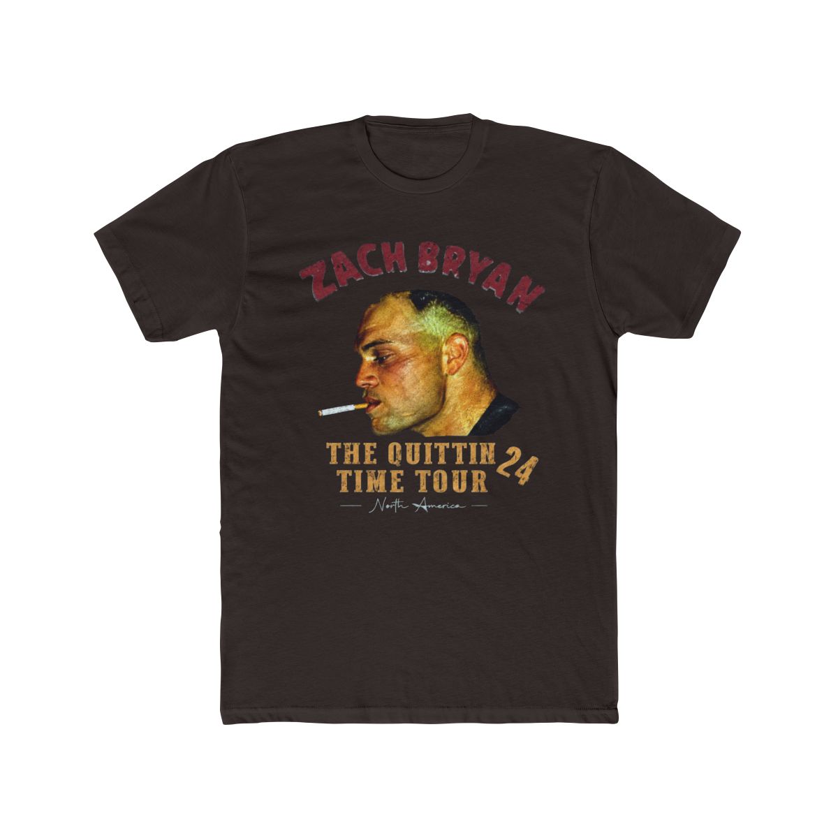 Zach Bryan Merch 2 Sides Shirt, Zach Bryan The Quittin Time Tour T Shirt - alternate angle 3, merchandise