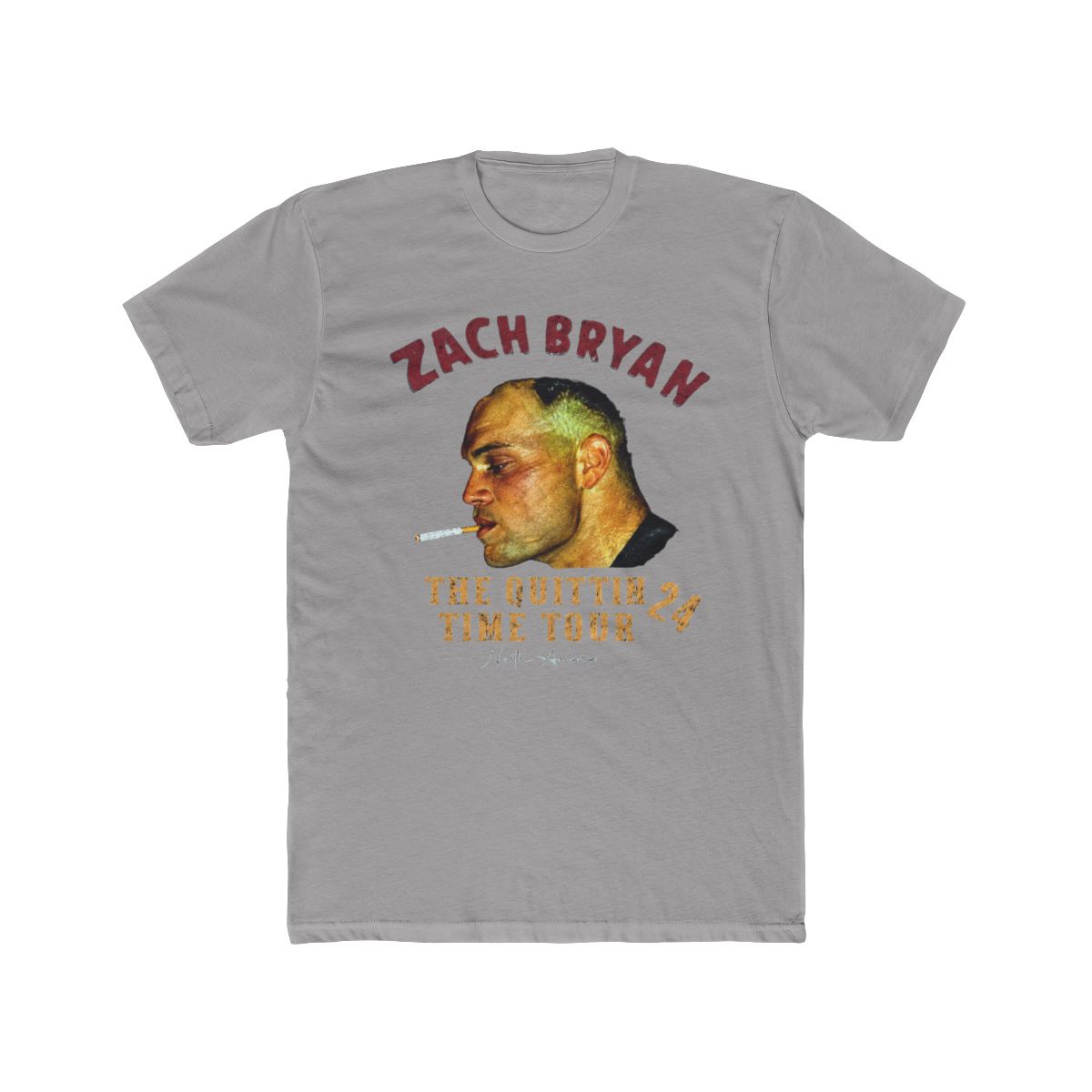 Zach Bryan Merch 2 Sides Shirt, Zach Bryan The Quittin Time Tour T Shirt - alternate angle 2, merchandise