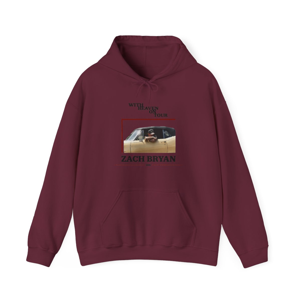 Zach Bryan With Heaven On Tour 2026 shirt, hoodie, Hoodie & apparel - alternate angle 3, merchandise