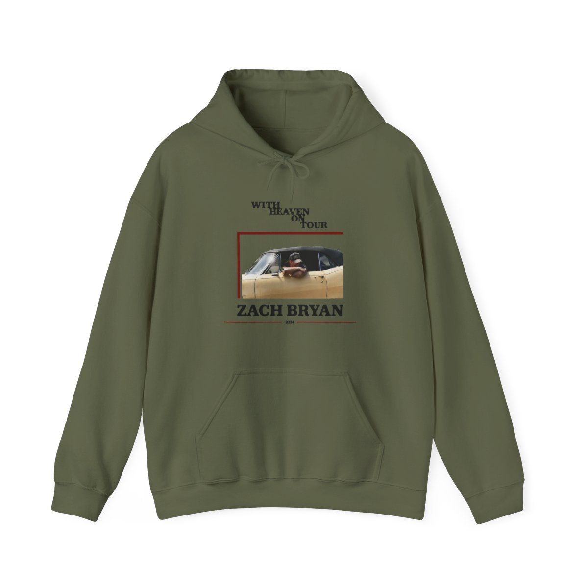 Zach Bryan With Heaven On Tour 2026 shirt, hoodie, Hoodie & apparel - alternate angle 4, merchandise