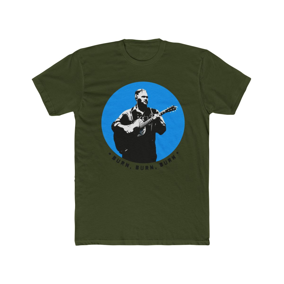 Zach Bryan Burn Burn Burn Official Merch Tour Tee T Shirt Country Music XL Blue - alternate angle 4, merchandise